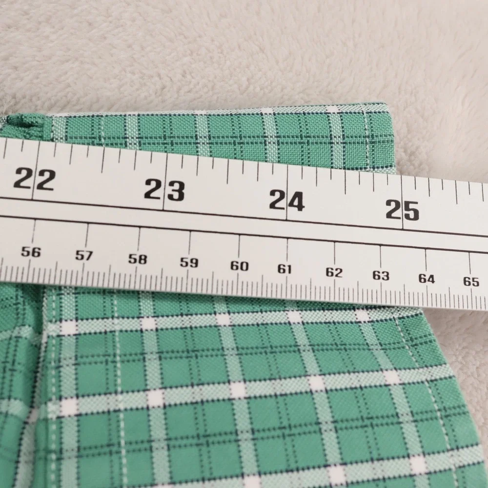 Brooks Brothers Makers Mens Green White Check Cotton Button Down Shirt